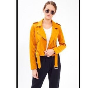 Ivonne Faux Suede Moto Biker Jacket 6‎ maximalist layered boho grunge rocker